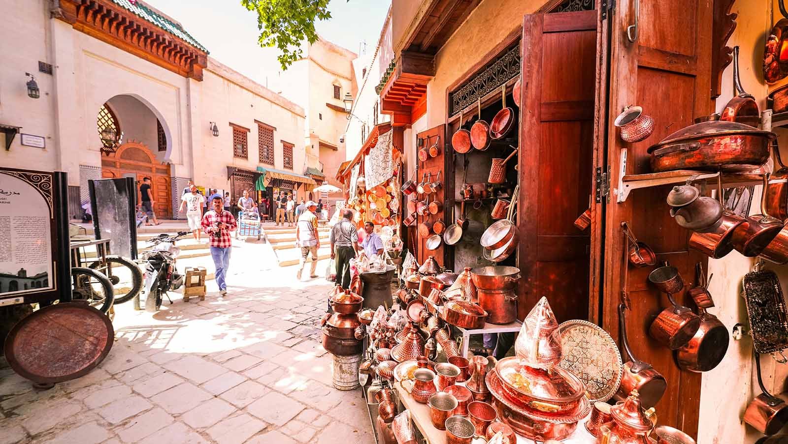 Traditional Moroccan Pottery in Fez